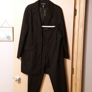 Career wear suit. Black pinstripe size 14